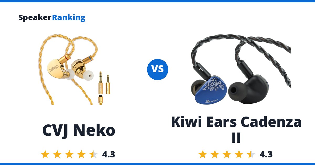 CVJ Neko vs Kiwi Ears Cadenza II