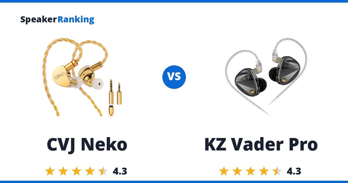 CVJ Neko vs KZ Vader Pro