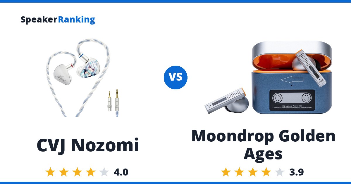 CVJ Nozomi vs Moondrop Golden Ages