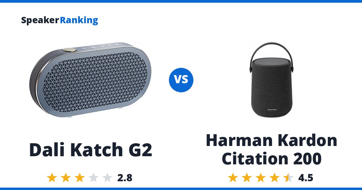 Dali Katch G2 vs Harman Kardon Citation 200
