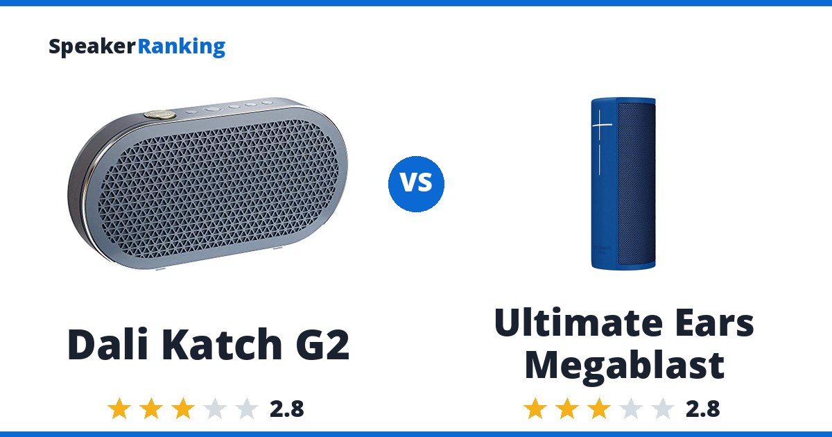Dali Katch G2 vs Ultimate Ears Megablast