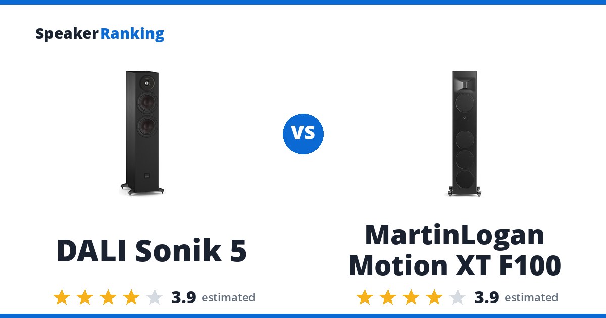 DALI Sonik 5 vs MartinLogan Motion XT F100