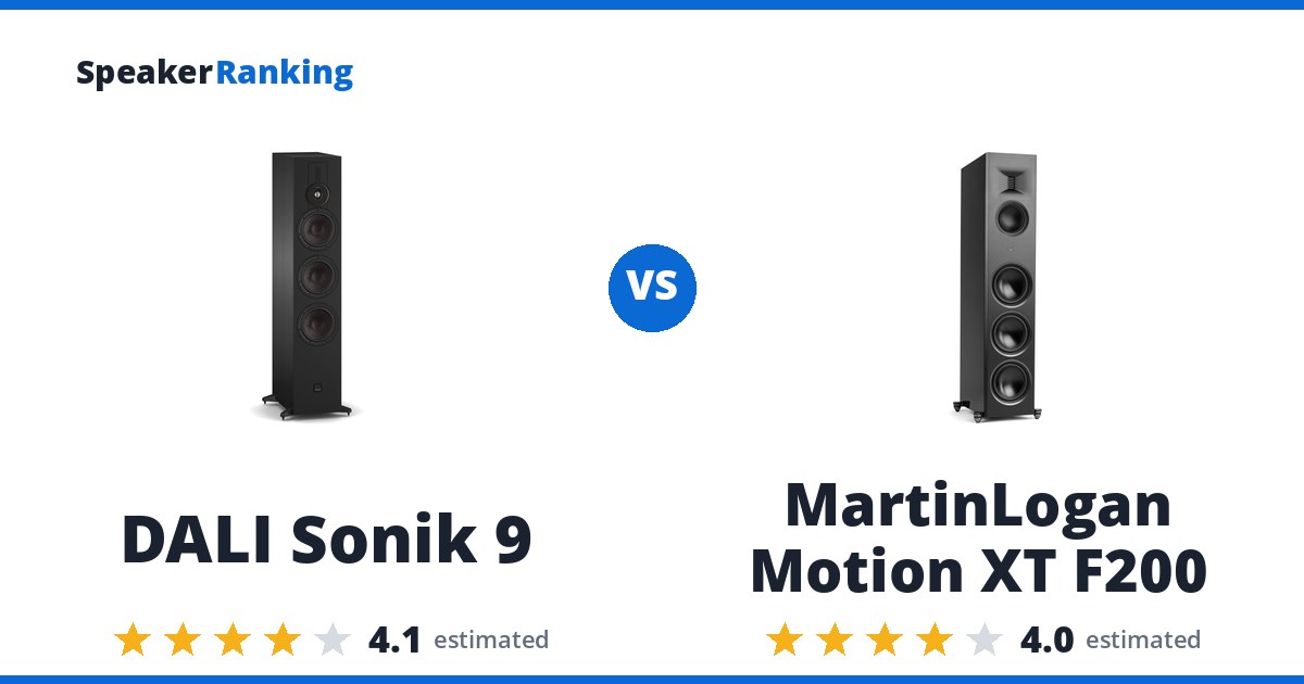 DALI Sonik 9 vs MartinLogan Motion XT F200