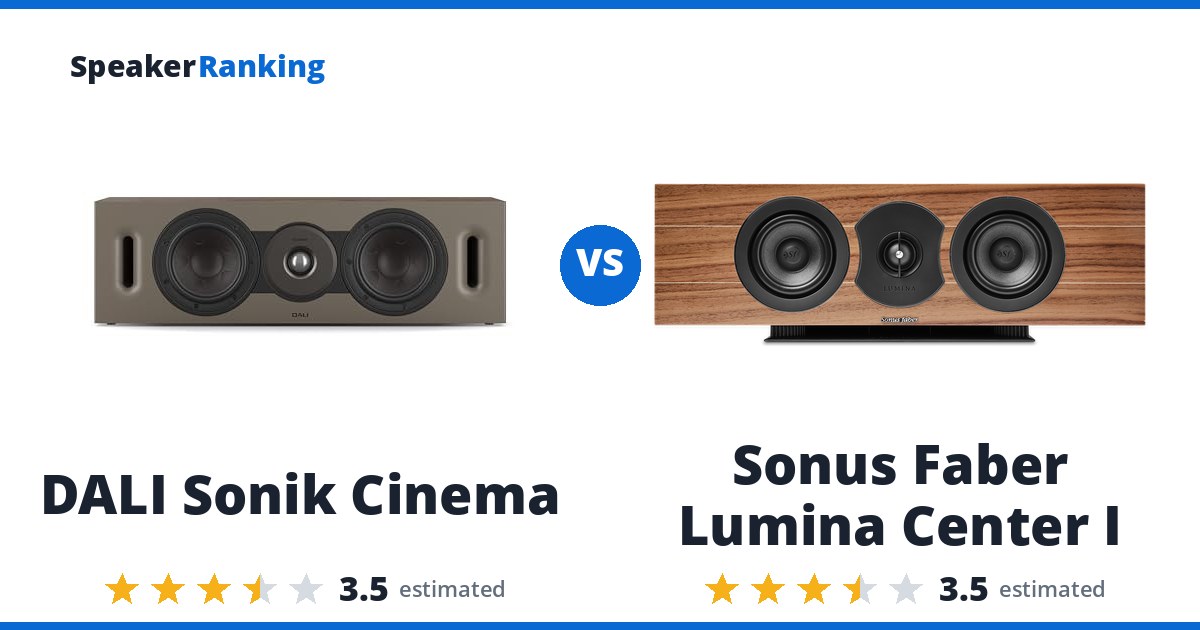 DALI Sonik Cinema vs Sonus Faber Lumina Center I