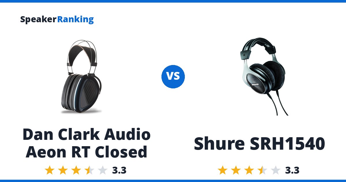 Dan Clark Audio Aeon RT Closed vs Shure SRH1540