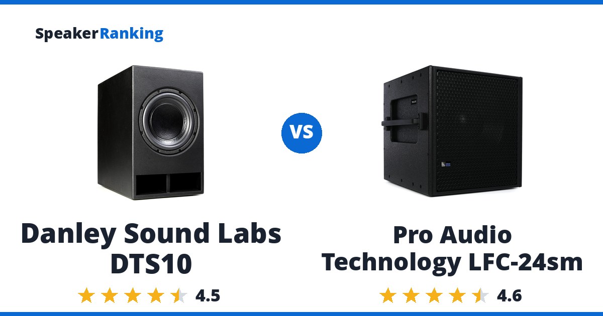 Danley Sound Labs DTS10 vs Pro Audio Technology LFC-24sm