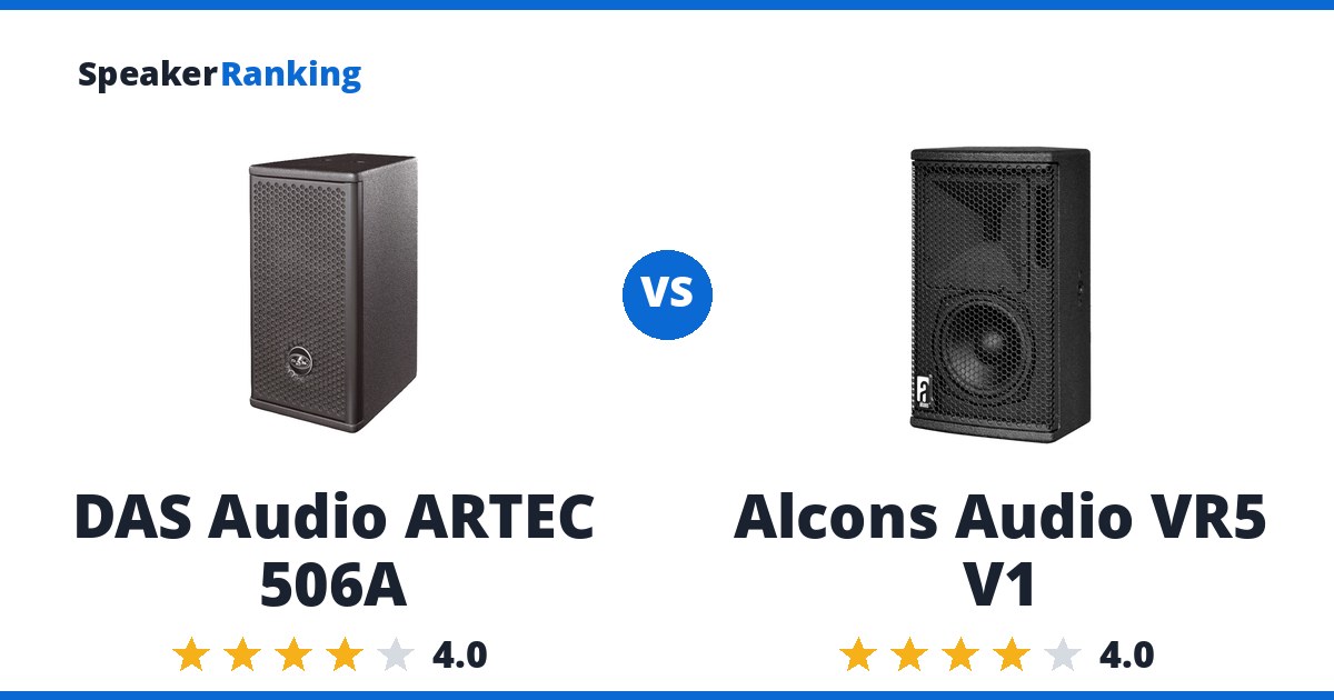DAS Audio ARTEC 506A vs Alcons Audio VR5 V1