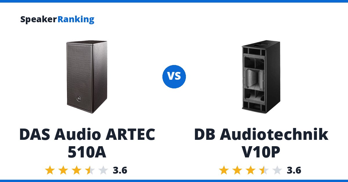 DAS Audio ARTEC 510A vs DB Audiotechnik V10P