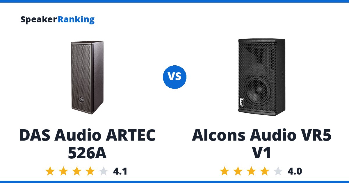 DAS Audio ARTEC 526A vs Alcons Audio VR5 V1