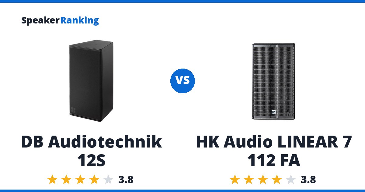 DB Audiotechnik 12S vs HK Audio LINEAR 7 112 FA