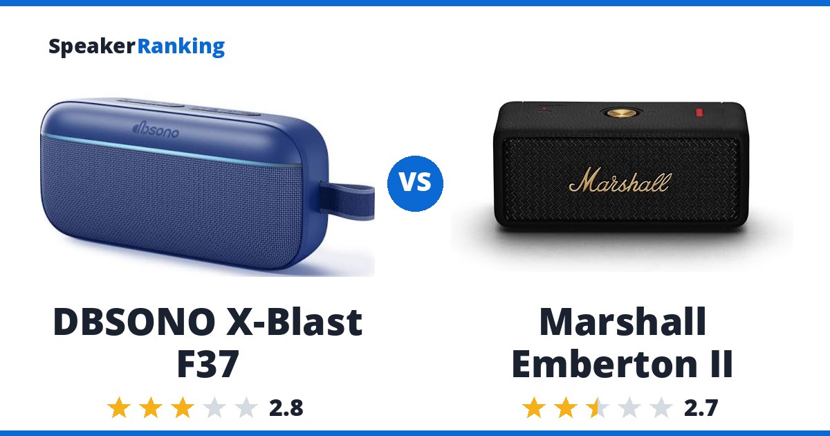 DBSONO X-Blast F37 vs Marshall Emberton II