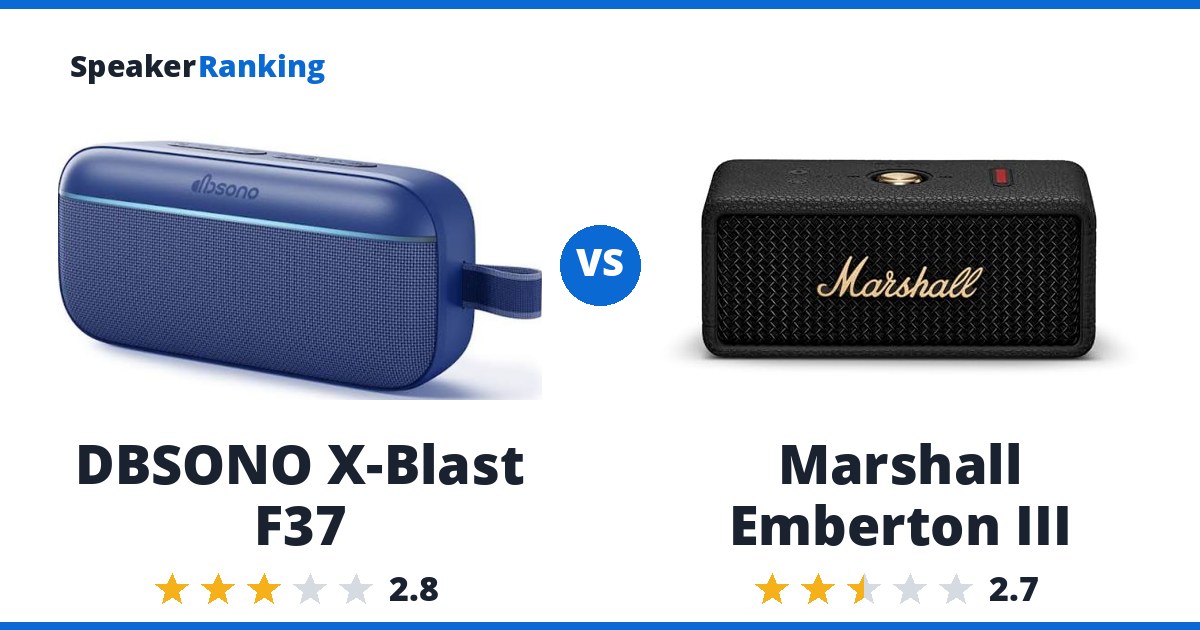 DBSONO X-Blast F37 vs Marshall Emberton III