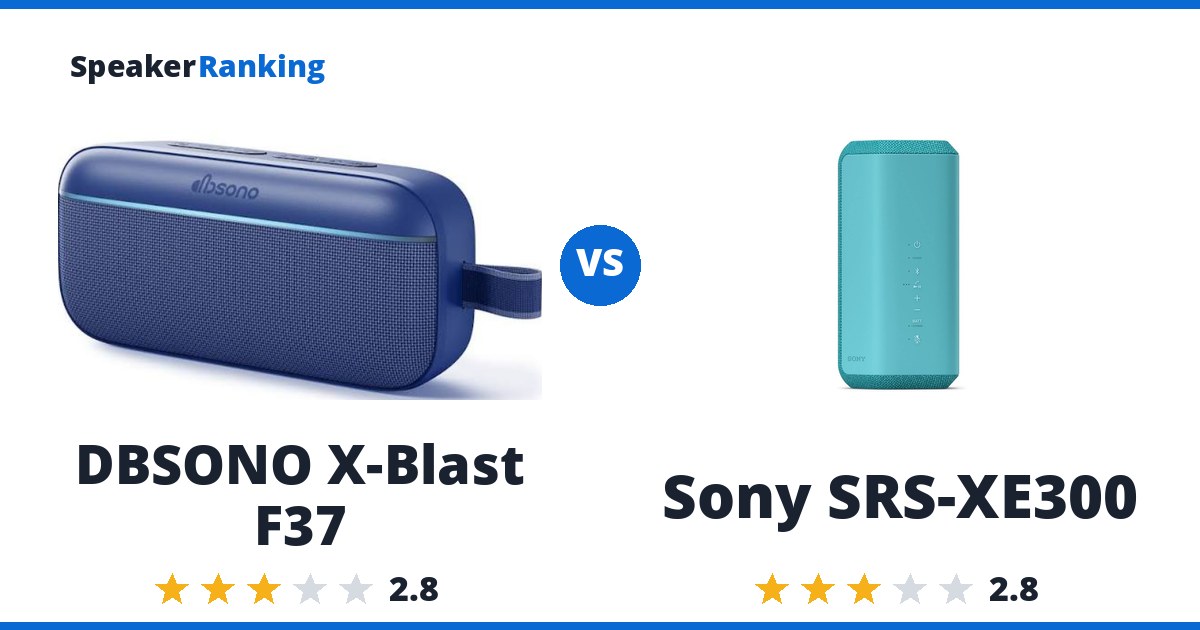 DBSONO X-Blast F37 vs Sony SRS-XE300
