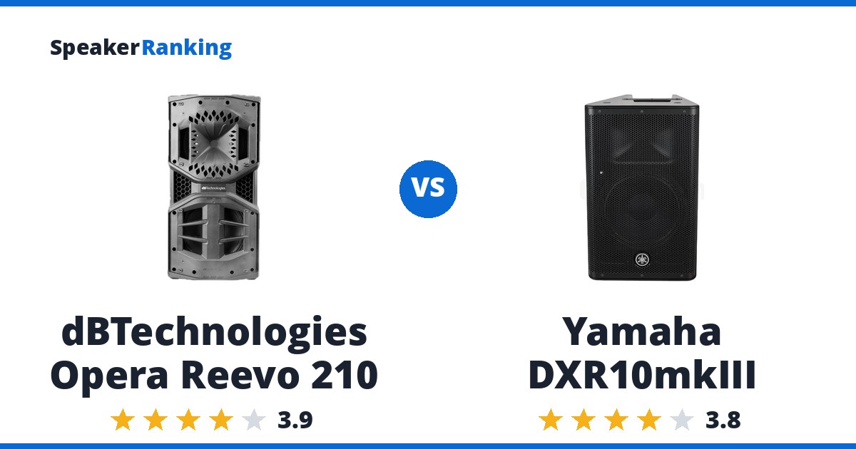 dBTechnologies Opera Reevo 210 vs Yamaha DXR10mkIII