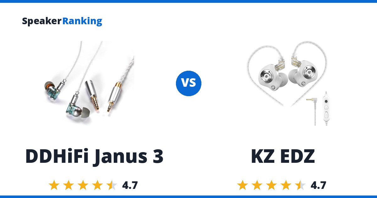 DDHiFi Janus 3 vs KZ EDZ