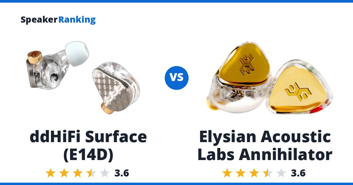 ddHiFi Surface (E14D) vs Elysian Acoustic Labs Annihilator