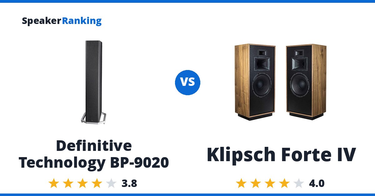 Definitive Technology BP-9020 vs Klipsch Forte IV