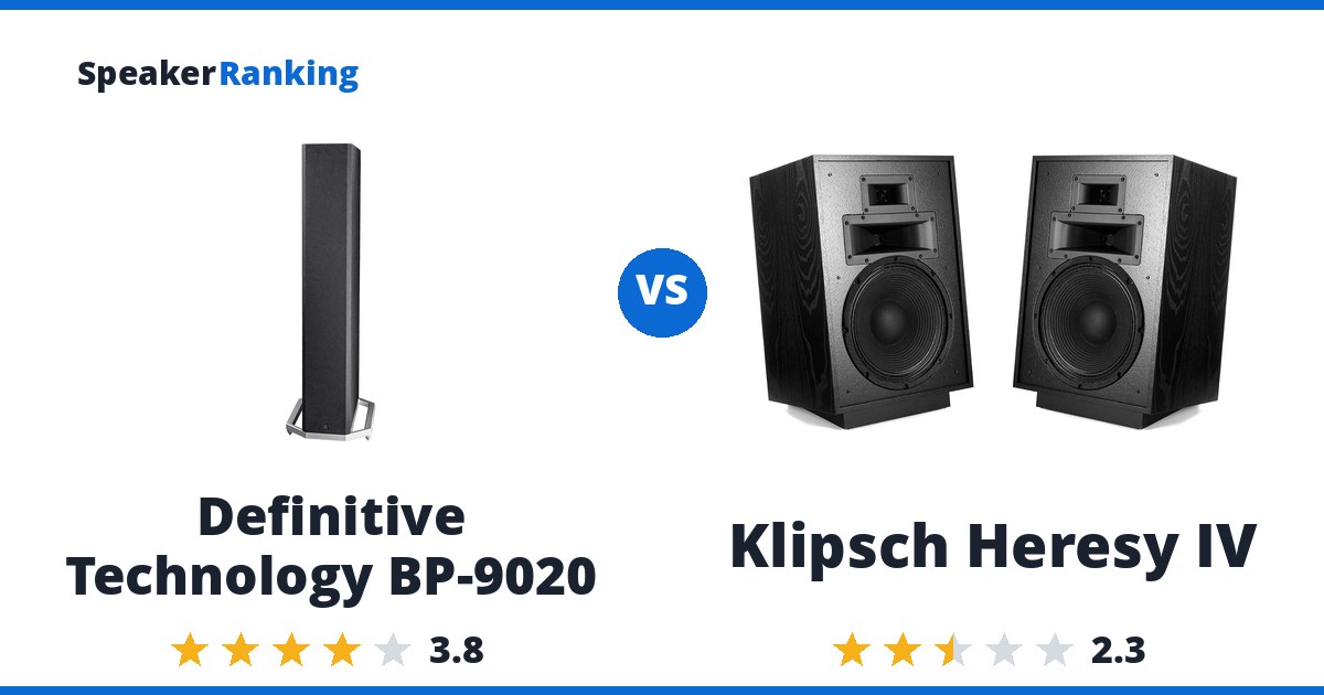 Definitive Technology BP-9020 vs Klipsch Heresy IV