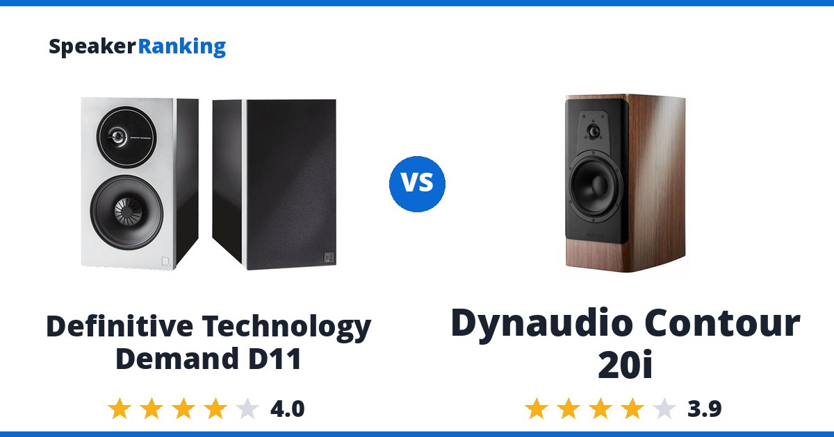 Definitive Technology Demand D11 vs Dynaudio Contour 20i