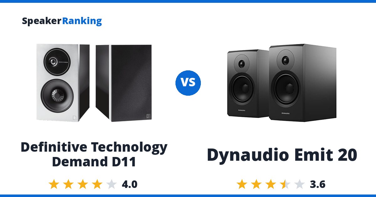 Definitive Technology Demand D11 vs Dynaudio Emit 20