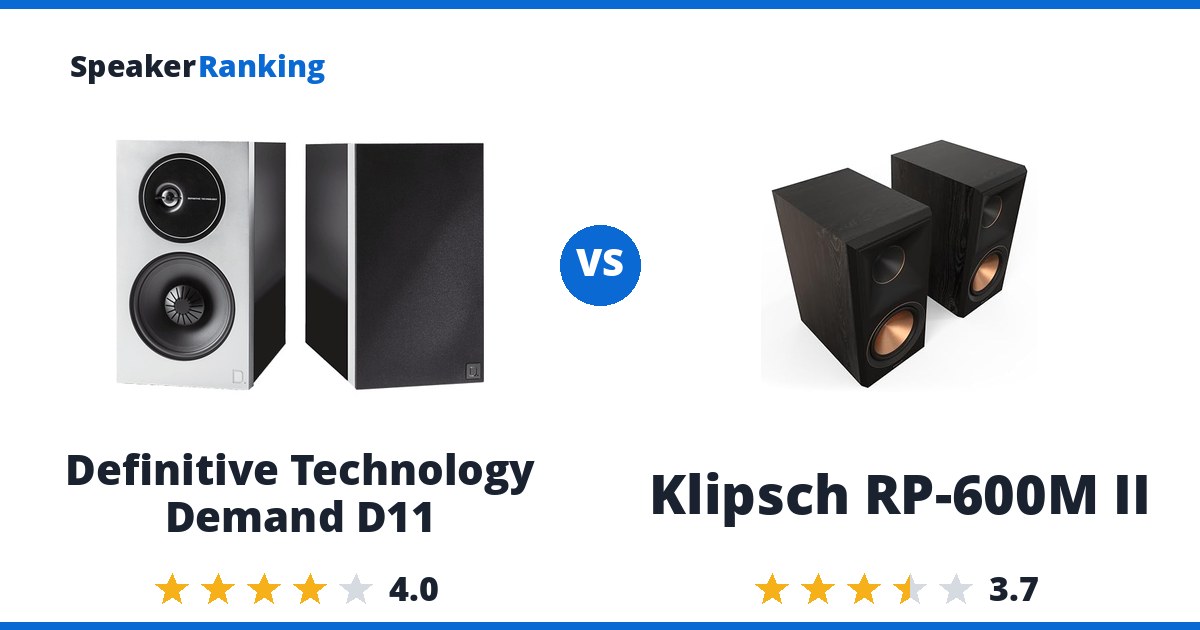 Definitive Technology Demand D11 vs Klipsch RP-600M II