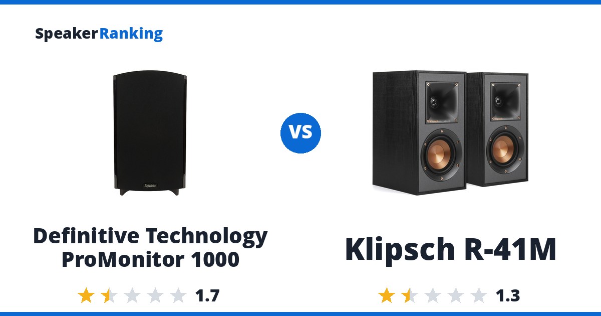 Definitive Technology ProMonitor 1000 vs Klipsch R-41M