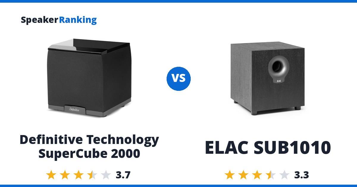 Definitive Technology SuperCube 2000 vs ELAC SUB1010