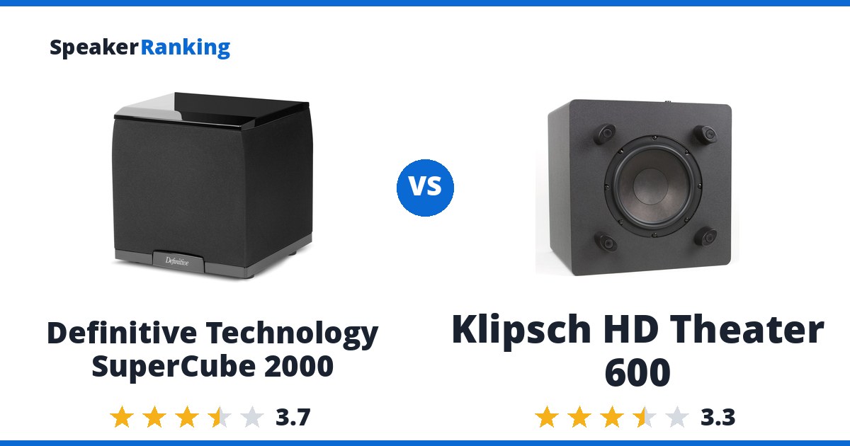 Definitive Technology SuperCube 2000 vs Klipsch HD Theater 600