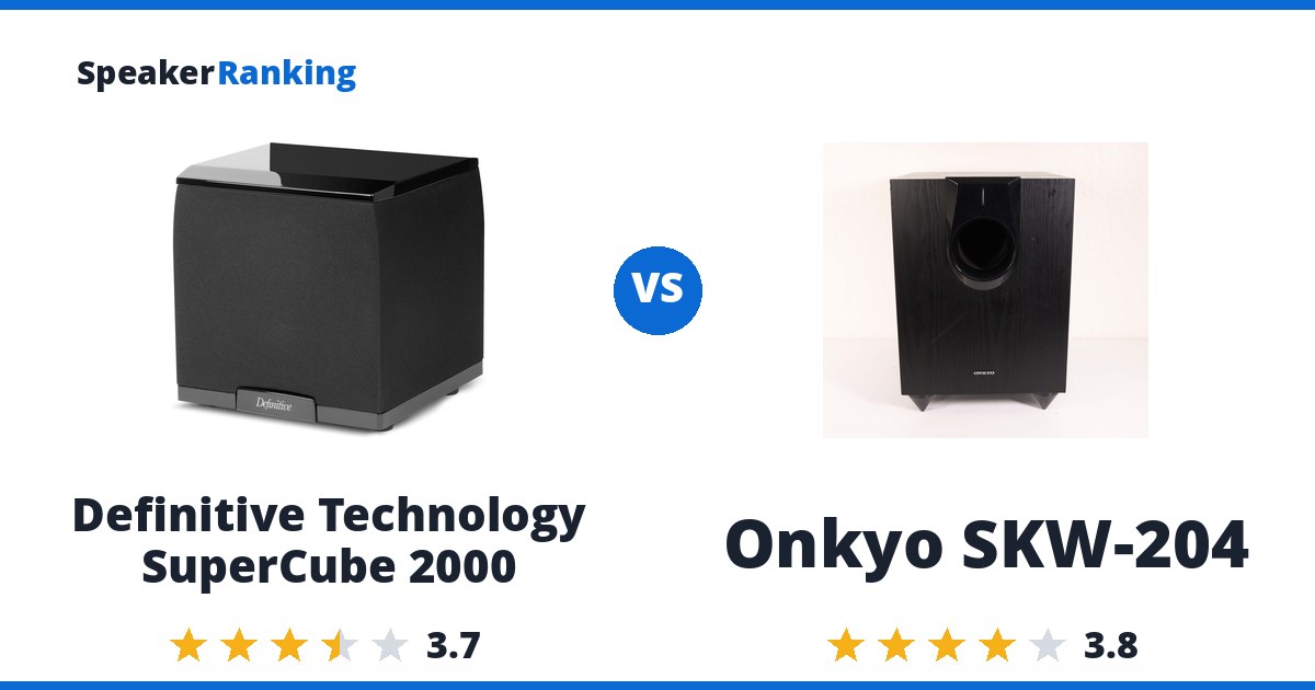 Definitive Technology SuperCube 2000 vs Onkyo SKW-204