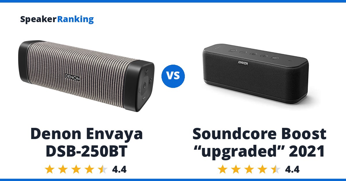Denon Envaya DSB-250BT vs Soundcore Boost “upgraded” 2021