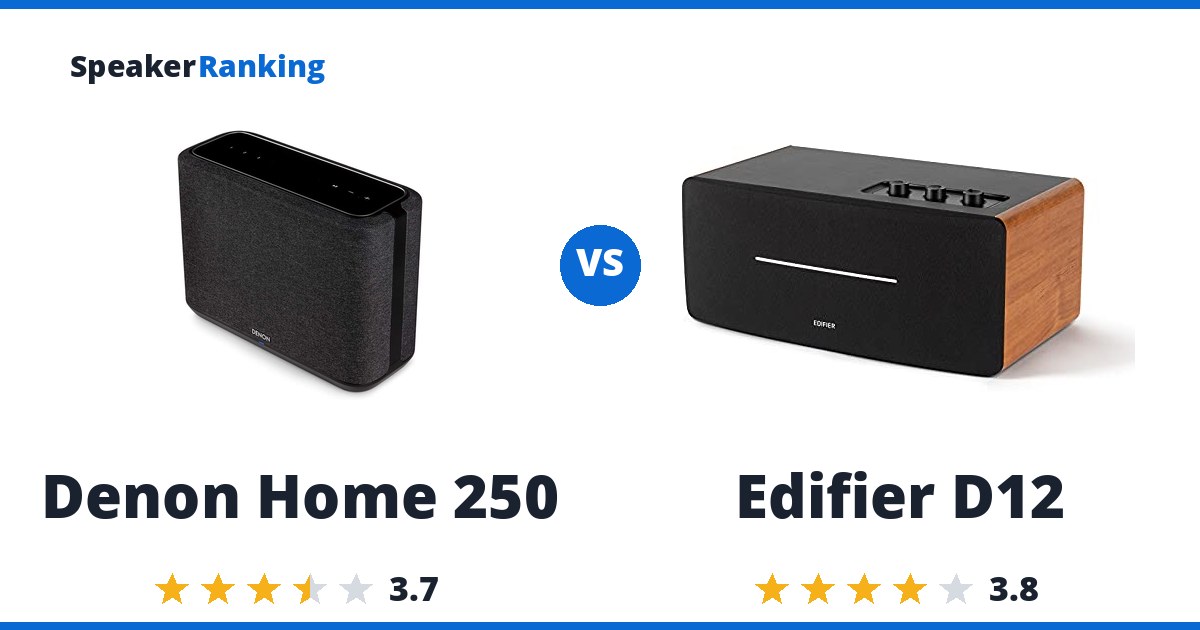 Denon Home 250 vs Edifier D12