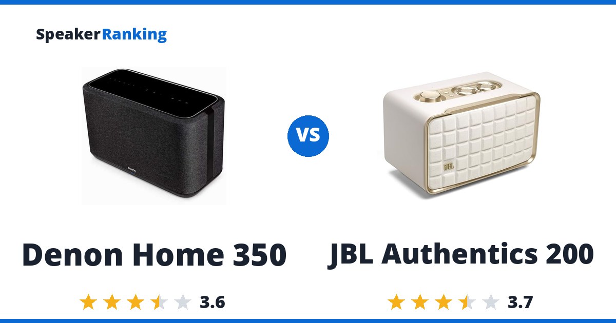 Denon Home 350 vs JBL Authentics 200