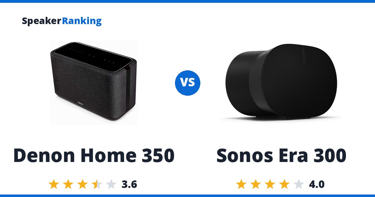 Denon Home 350 vs Sonos Era 300