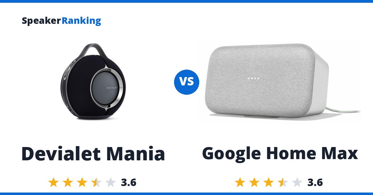 Devialet Mania vs Google Home Max