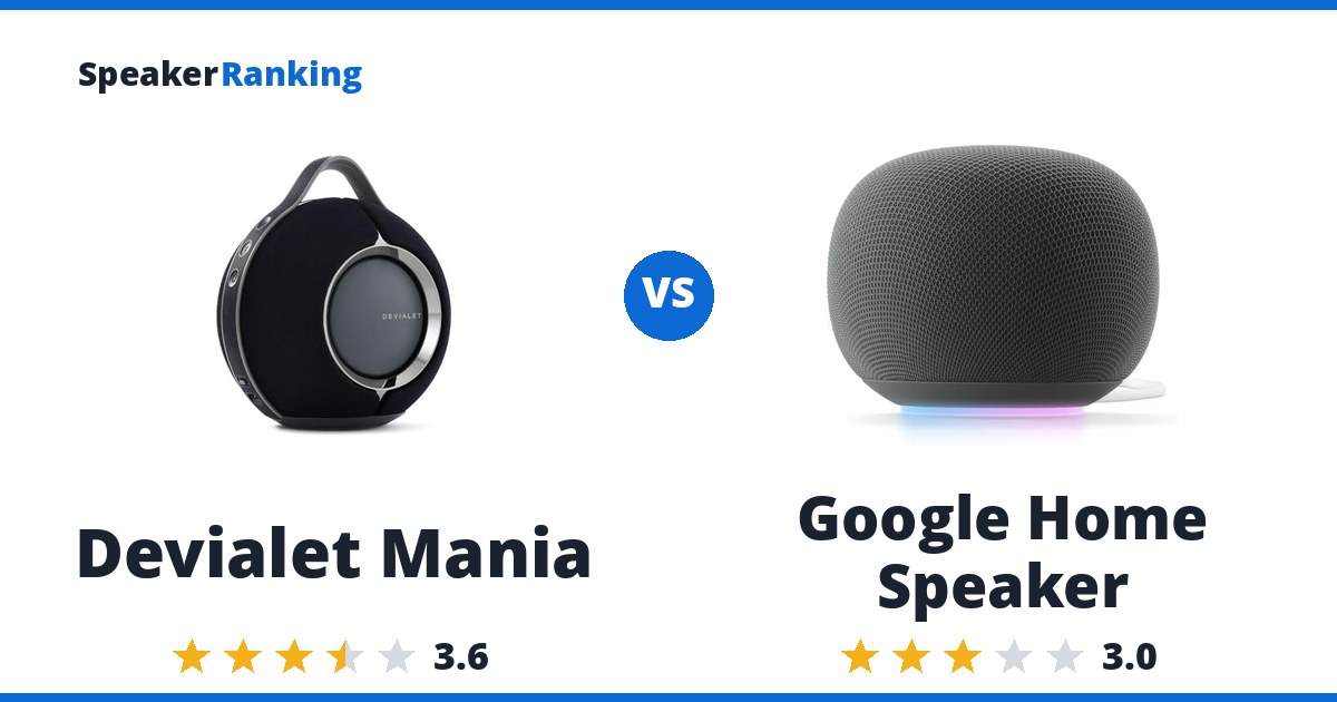 Devialet Mania vs Google Home Speaker
