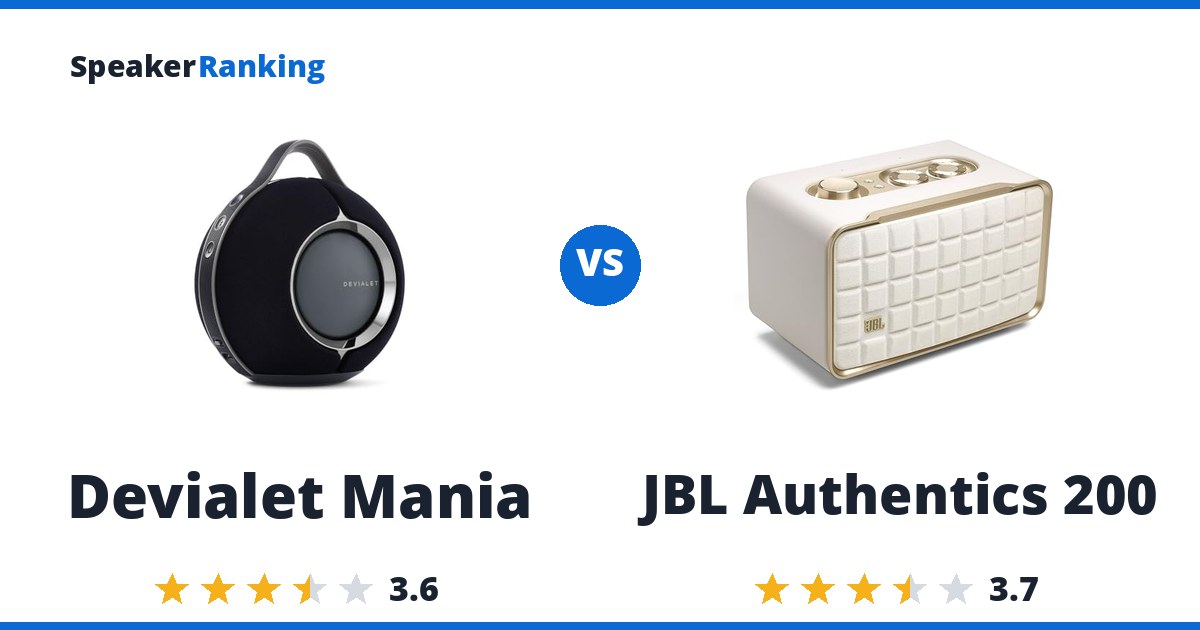 Devialet Mania vs JBL Authentics 200
