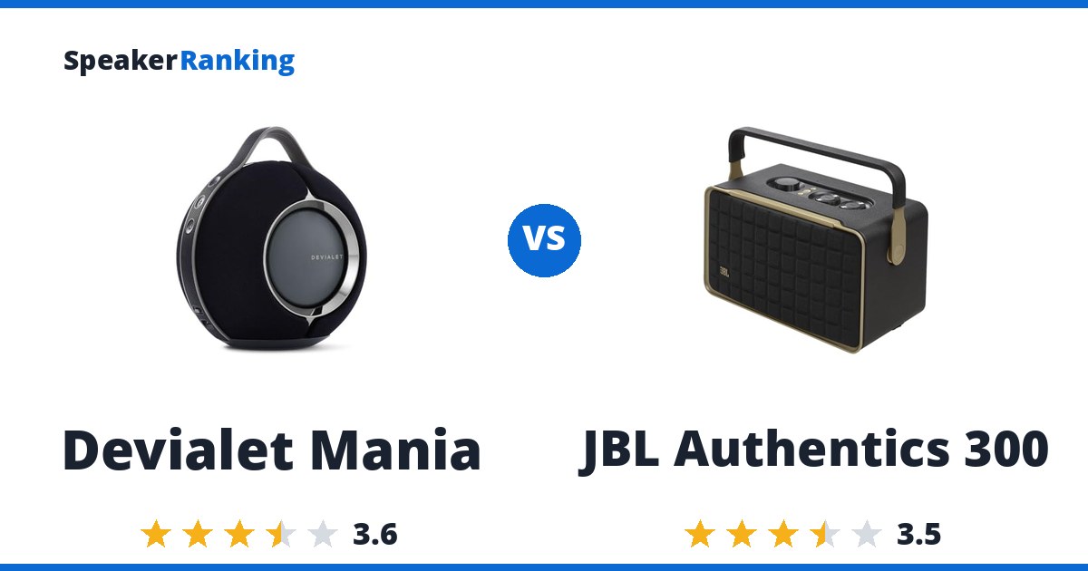 Devialet Mania vs JBL Authentics 300