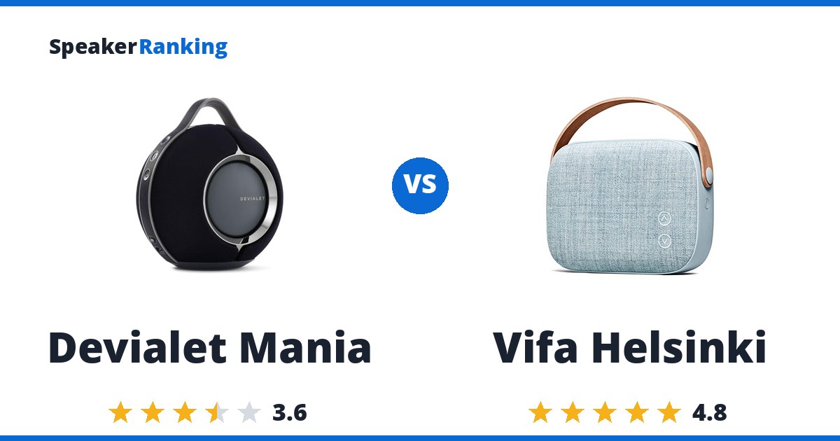 Devialet Mania vs Vifa Helsinki