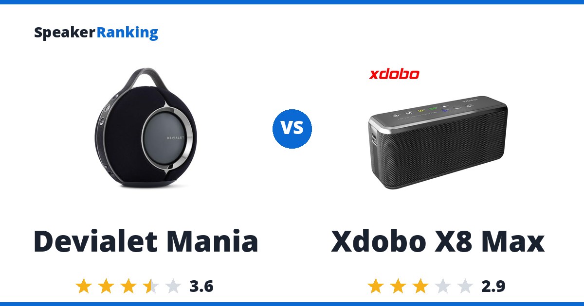 Devialet Mania vs Xdobo X8 Max