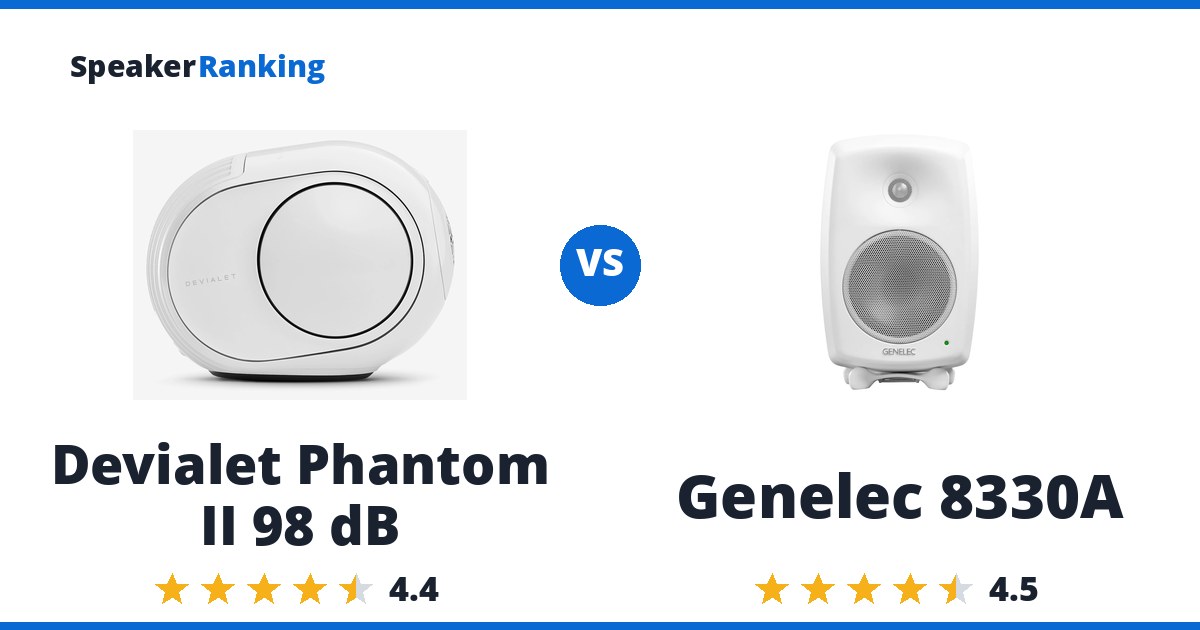 Devialet Phantom II 98 dB vs Genelec 8330A