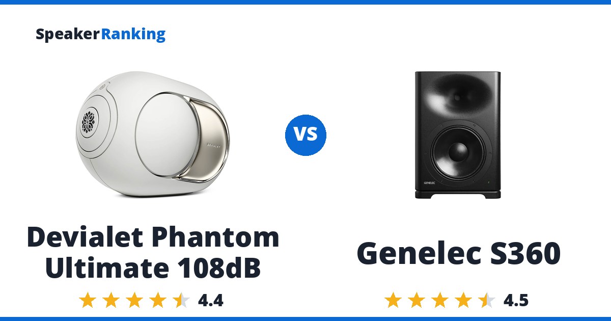 Devialet Phantom Ultimate 108dB vs Genelec S360