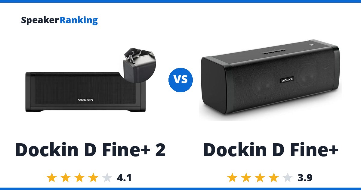 Dockin D Fine+ 2 vs Dockin D Fine+