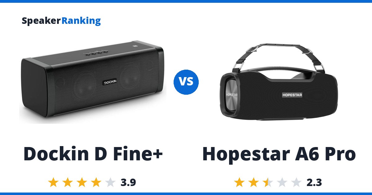 Dockin D Fine+ vs Hopestar A6 Pro