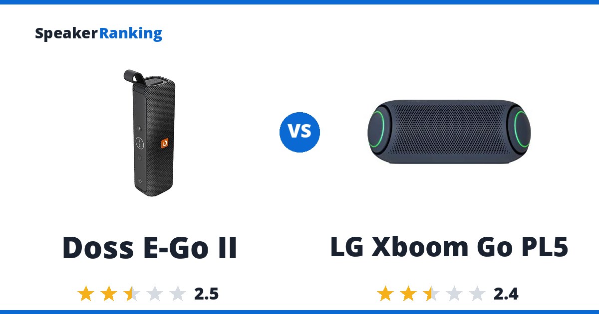 Doss E-Go II vs LG Xboom Go PL5