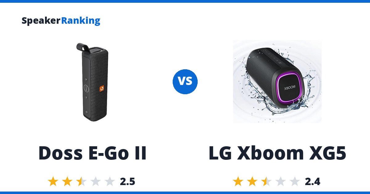 Doss E-Go II vs LG Xboom XG5