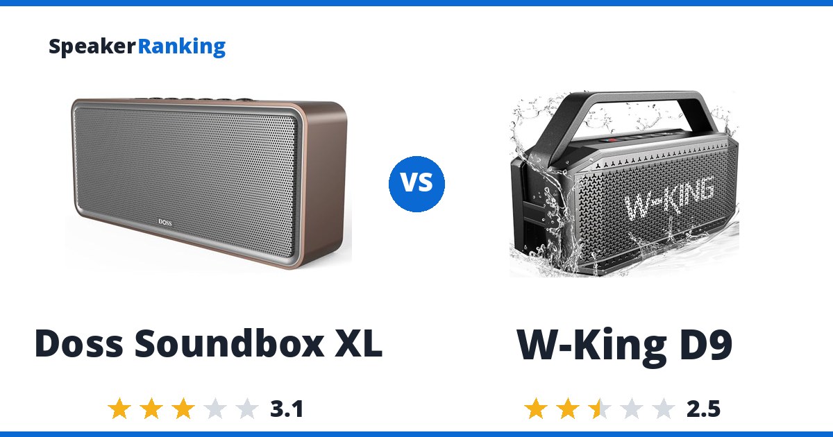 Doss Soundbox XL vs W-King D9