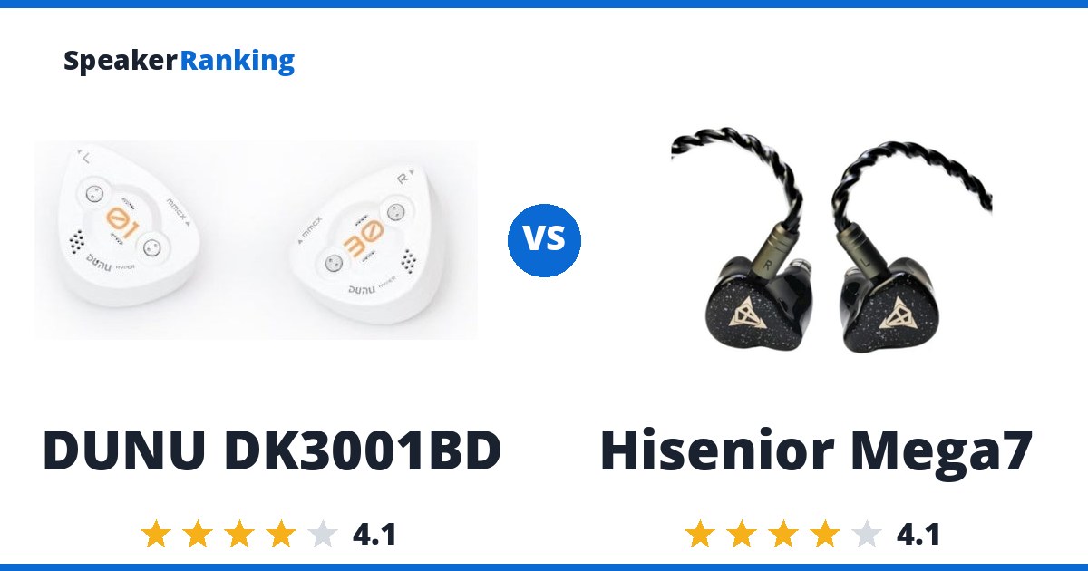 DUNU DK3001BD vs Hisenior Mega7