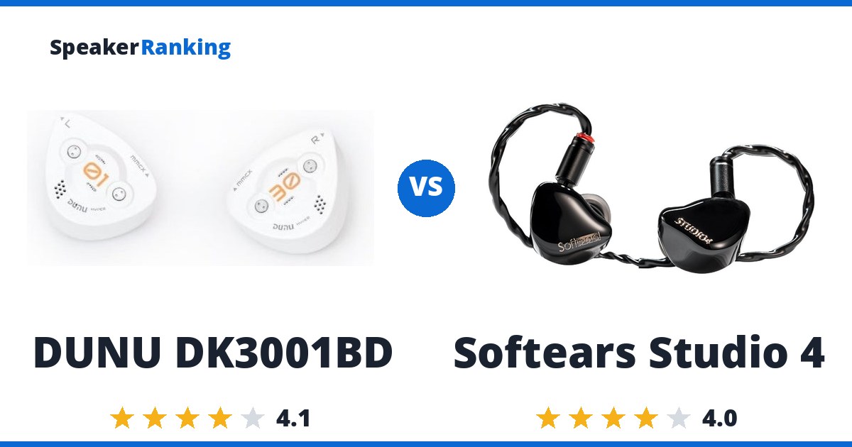DUNU DK3001BD vs Softears Studio 4
