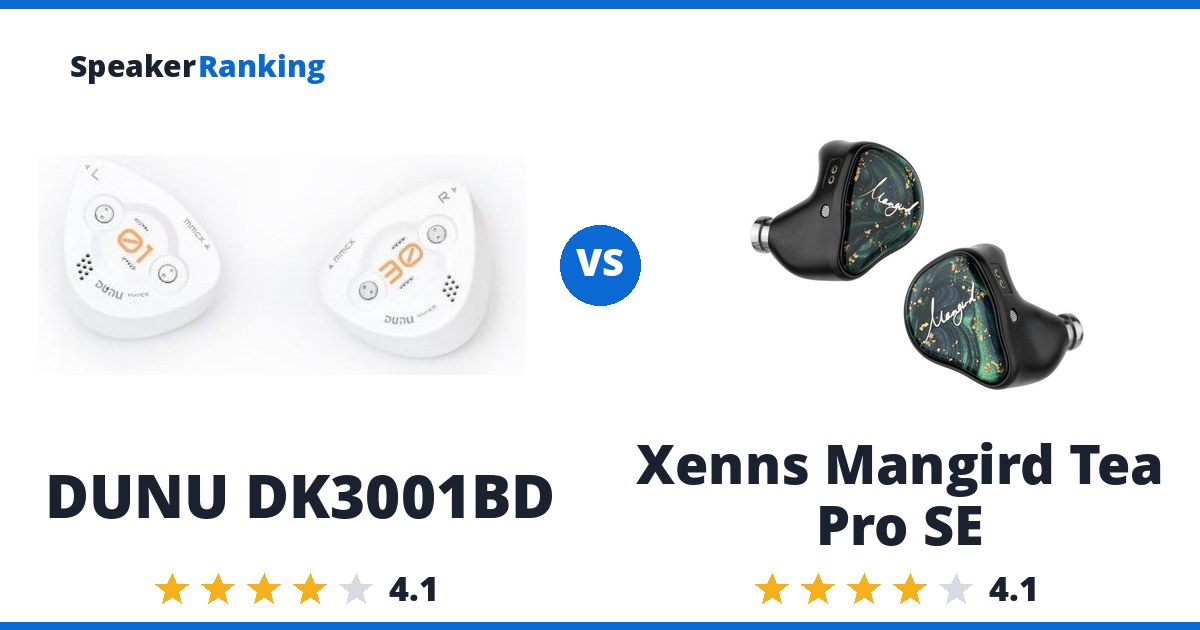 DUNU DK3001BD vs Xenns Mangird Tea Pro SE