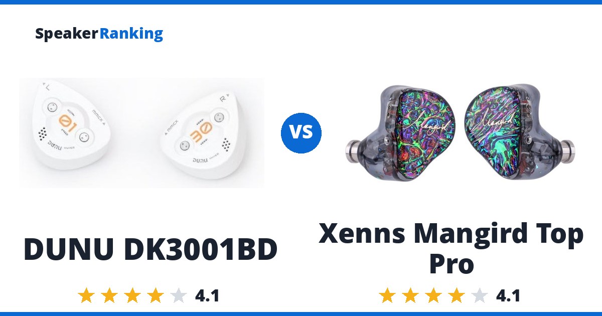 DUNU DK3001BD vs Xenns Mangird Top Pro
